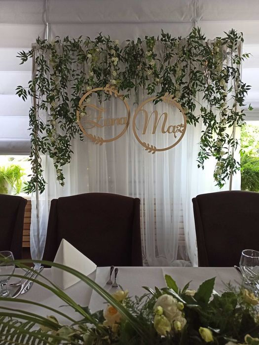 Ścianka/tło do zdjęć na ślub, wesele, komunię, chrzest