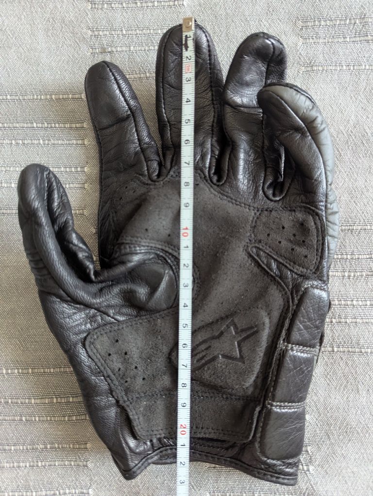 Мотоперчатки  летние Alpinestars MUSTANG Black-Dark Grey. р11 3XL