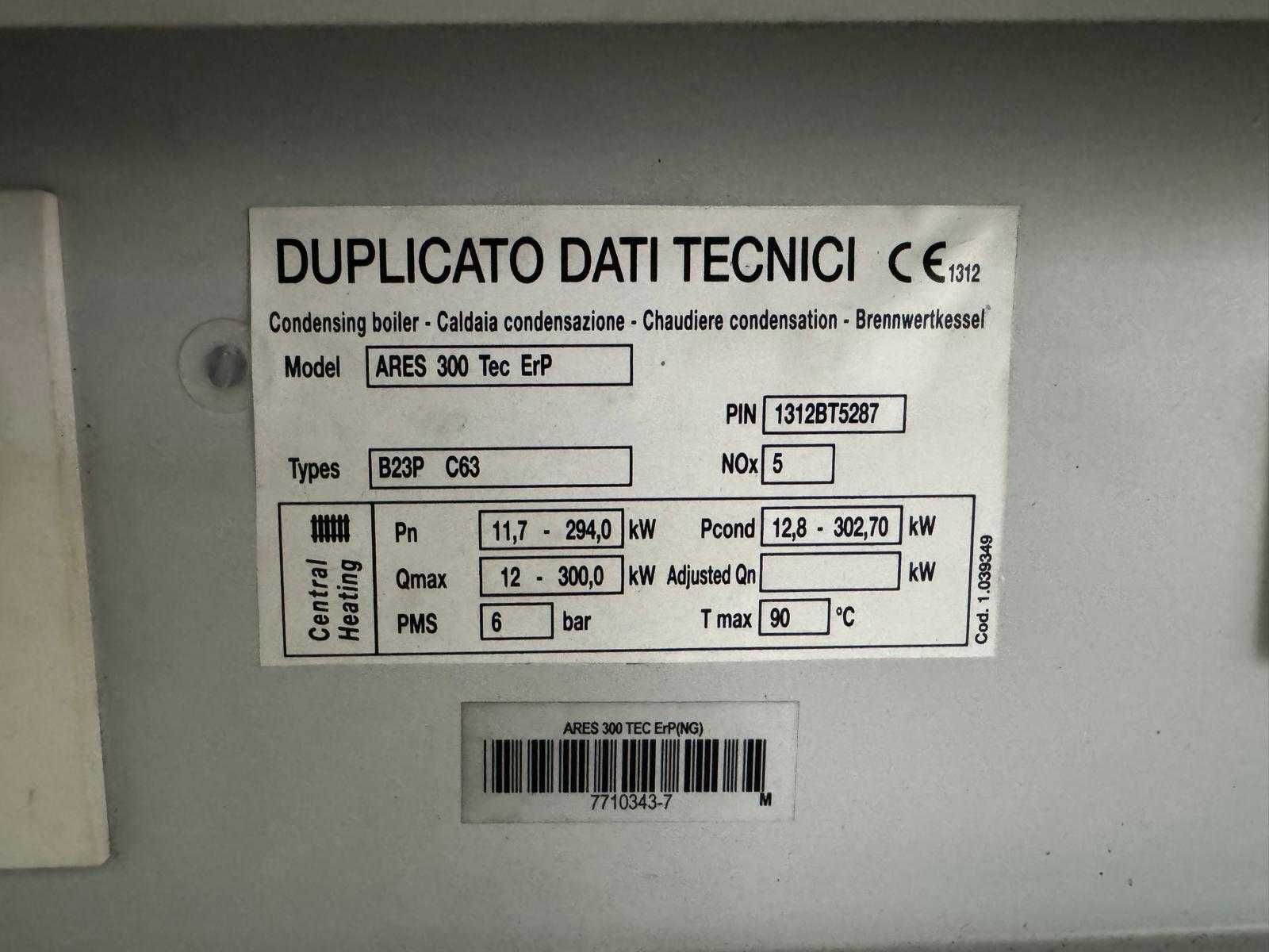 Kocioł gazowy IMMERGAS ARES300 Tec ReP 300kW-SPRAWNY,TANIO!