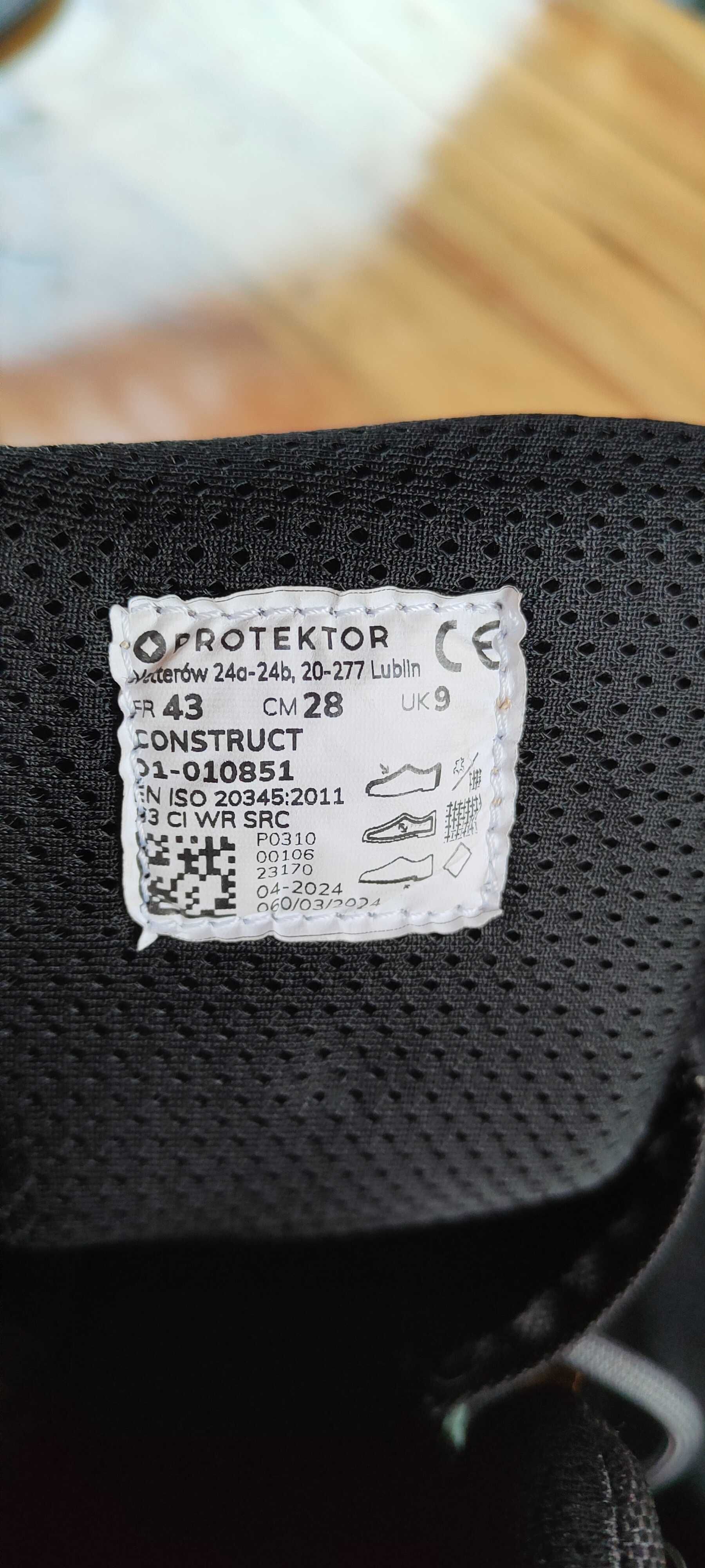 Buty robocze protektor 43 nowe