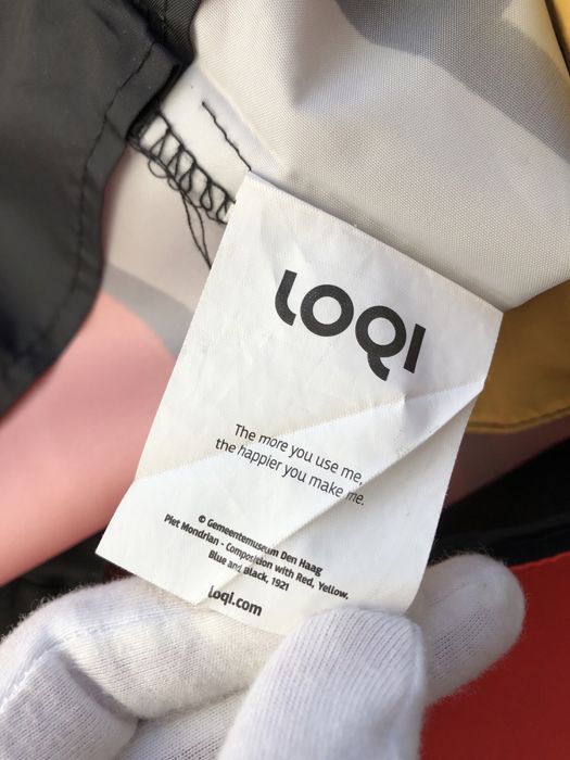 Torba siatka Loqi Museum Piet Mondrian abstrakcja