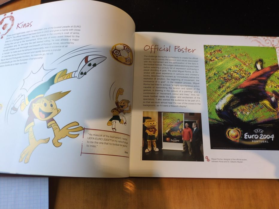 Euro 2004 da UEFA livro oficial da Competição