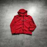 MĘSKA Bluza PREMIUM z Kapturem Rozpinana Drill Tech Fleece Nike Red