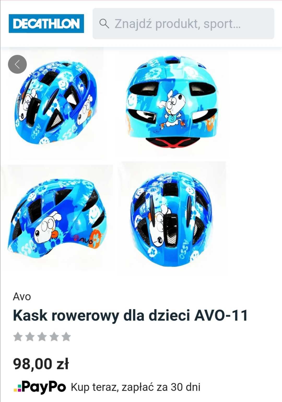 Kask rowerowy dla dzieci Decathlon