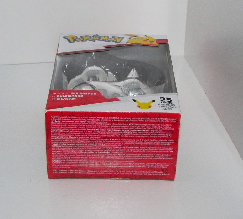 Bulbasaur Metalizado 25º Aniversario Pokémon Novo/Selado