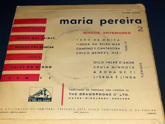 Maria Pereira - Vynil 45 RPM