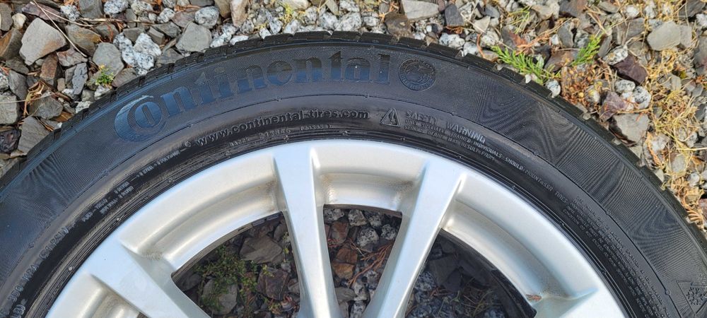 Alufelgi BMW 3   ZIMOWE opony CONTINENTAL 205/60 R16