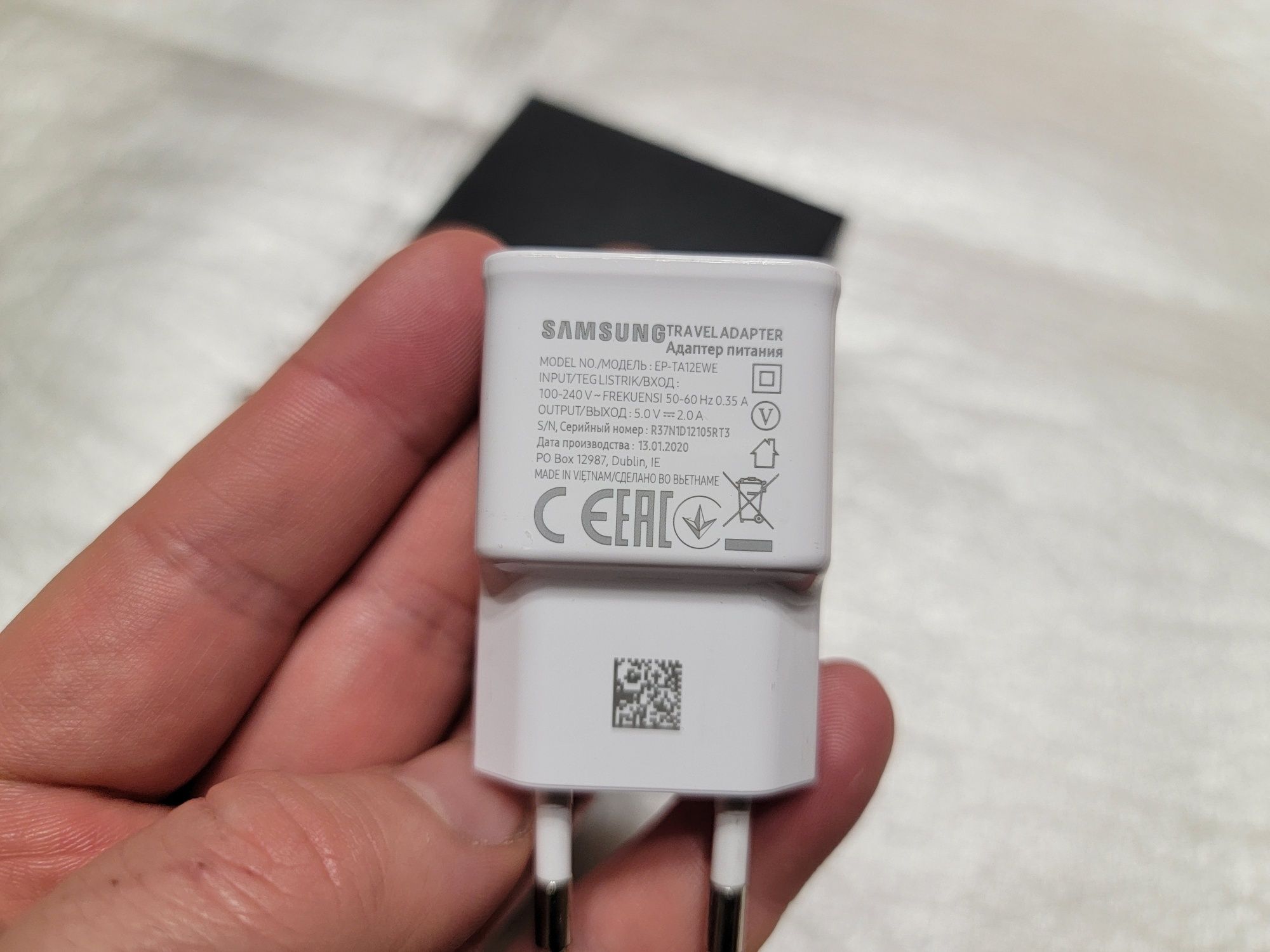 Зарядное устройство Samsung EP-TA10/12EWE.Оригинал.