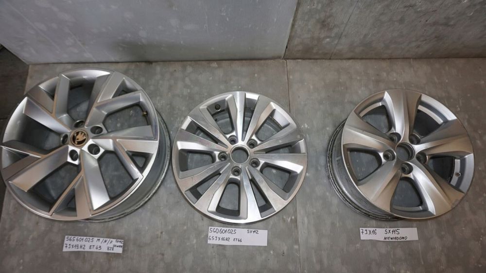 FELGA ALUFELGA 19&quot; 16&quot; SKODA KODIAQ VW