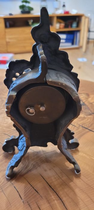 Zegar kominkowy mosiężny