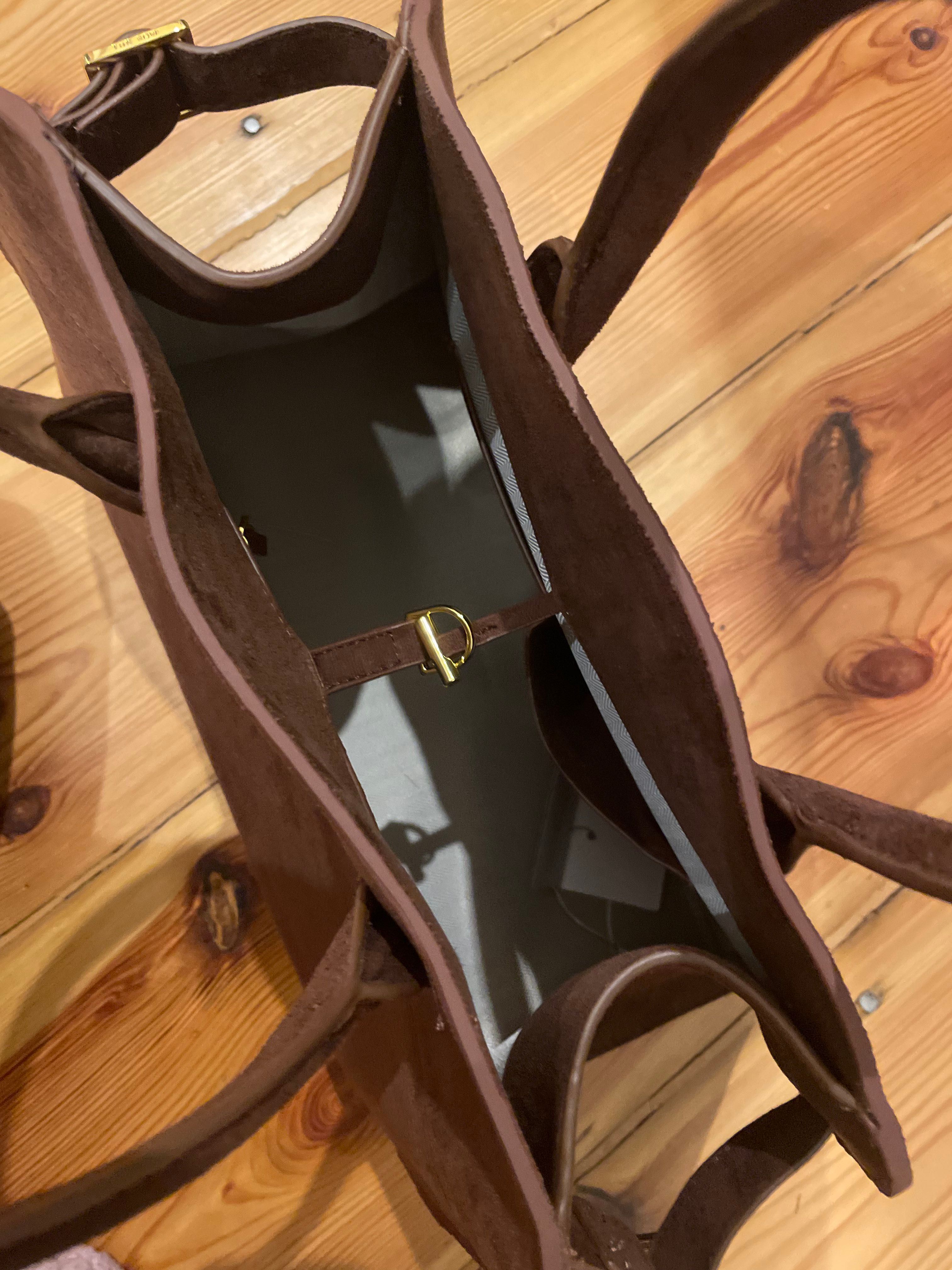 torba shopper kuferek the row brązowa