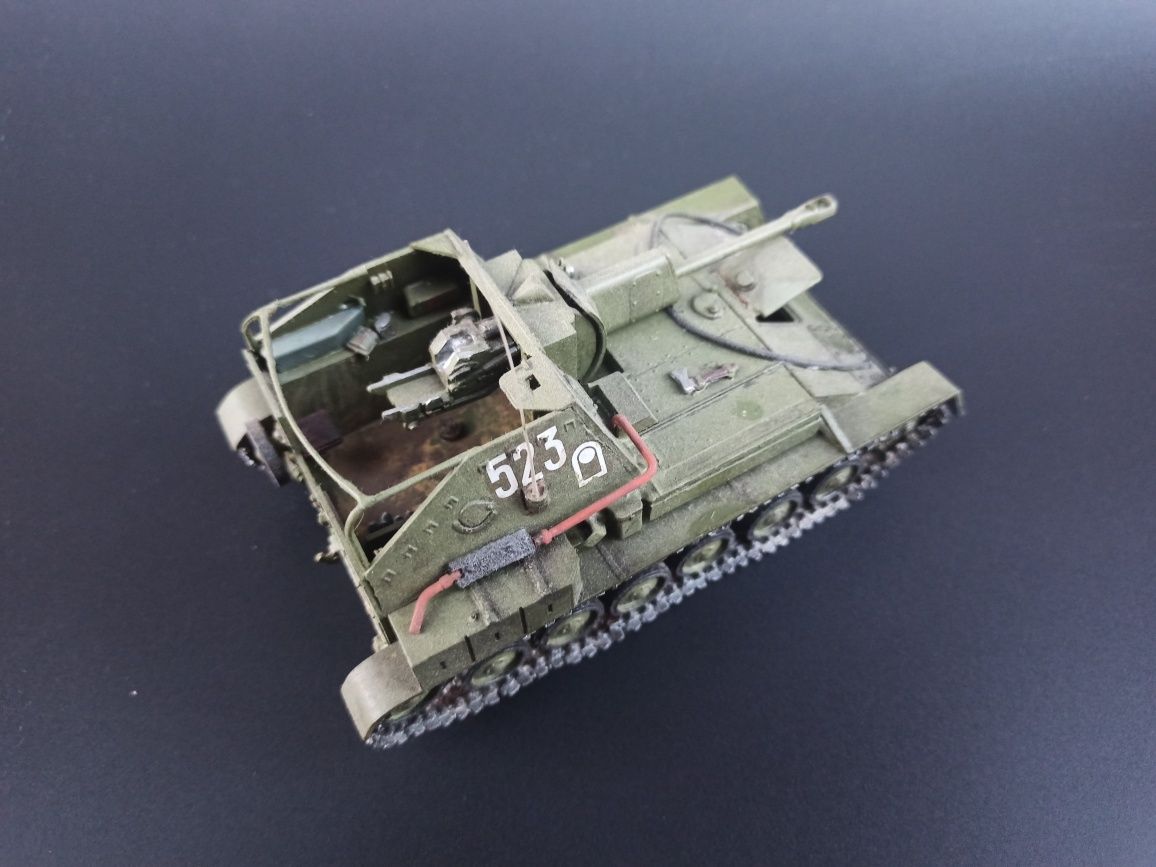 Модель САУ Су-76, масштаб 1:35