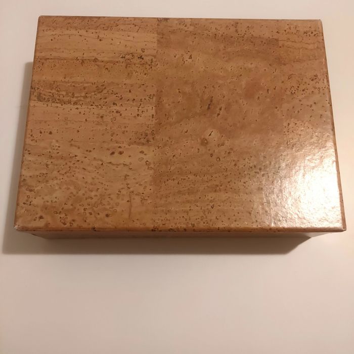 Conjunto relogio, colar e brincos em cortiça feito à mão