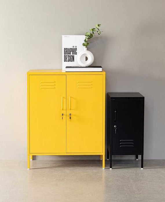 Komoda metalowa szafka na kluczyk Cambridge 40x80x101,5cm Bizzotto