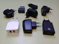 Carregadores de telemóvel para corrente elétrica – entrada USB