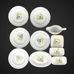 Porcelanowy zestaw dziecięcy dla lalek z misiem B41/8289