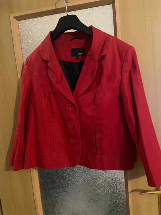 Elegancki lniany żakiet r L/XL