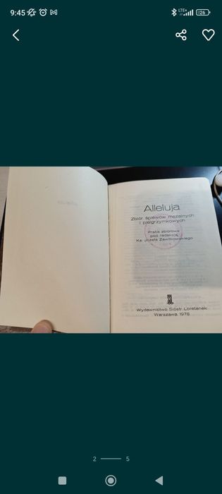 Śpiewnik Alleluja siostry Loretanki organy chór nuty kościelne