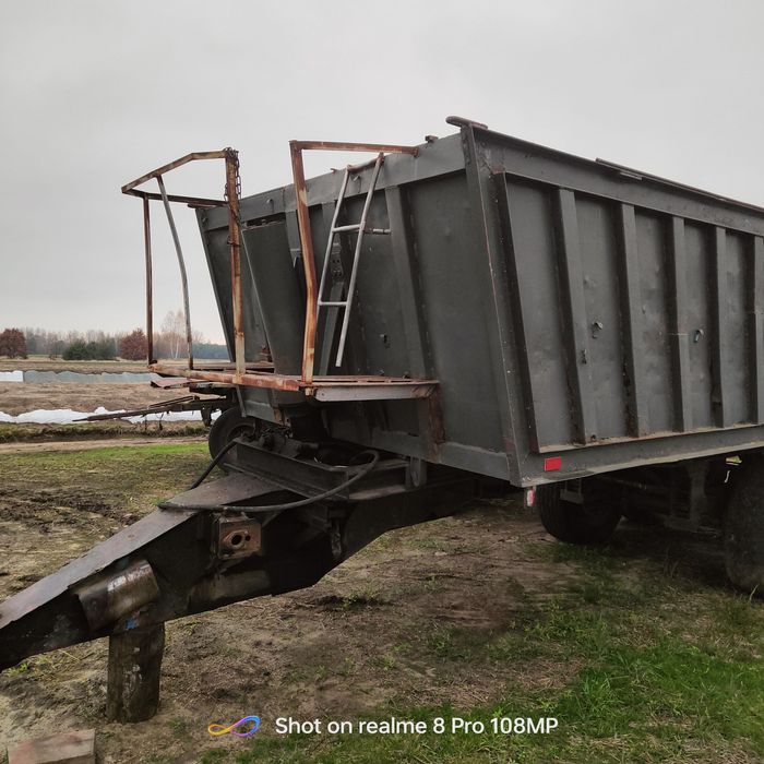 przyczepa skorupowa wywrotka 15 ton tandem