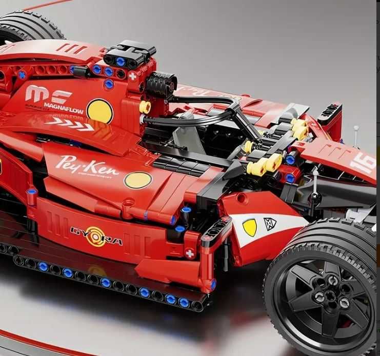 Zestaw klocków Formuła F1 Czerwona jak LEGO 1200 elementów NOWY Duży