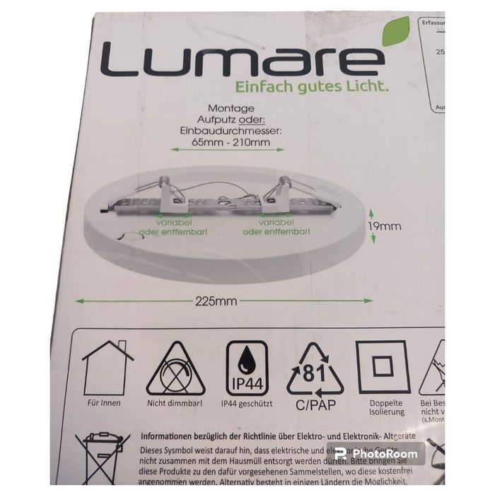 lampa sufitowa led lumare 18w z czujnikiem ruchu
