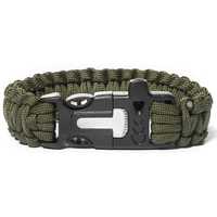 GM Bransoletka paracord 3w1 Army Green