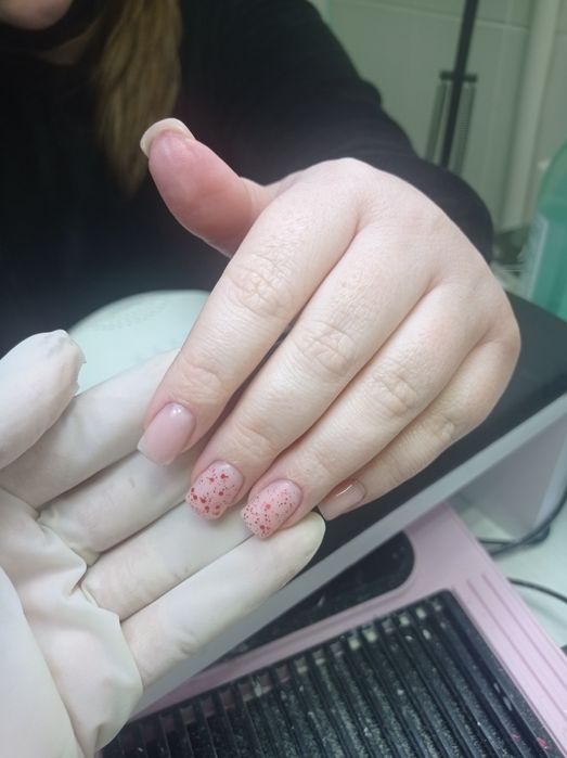 Манікюр. Чистка + покриття.                      Педикюр - пальчики