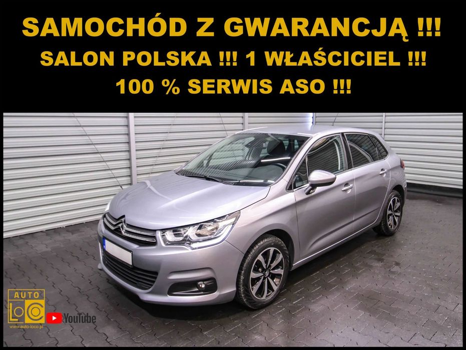 Citroën C4 Salon POLSKA + 1 Właściciel + 100% SERWIS ASO + Navigacja !!!