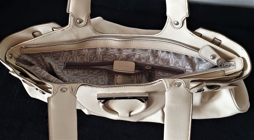 Torebka Salvatore Ferragamo Skórzana Oryginalna Dkny Miu Fendi Vintage