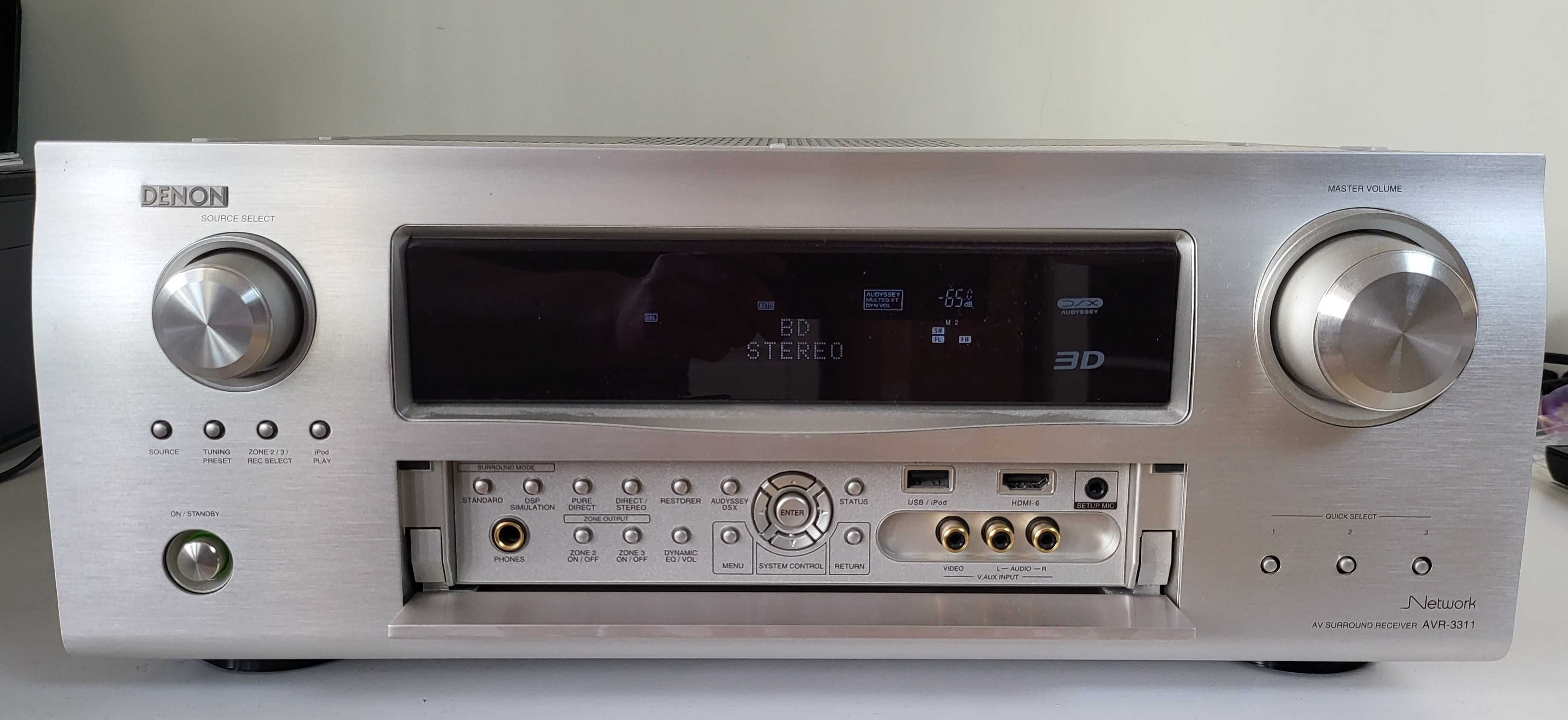DENON AVR-3311 7-kanałowy amplituner 3D. Uszkodzone HDMI