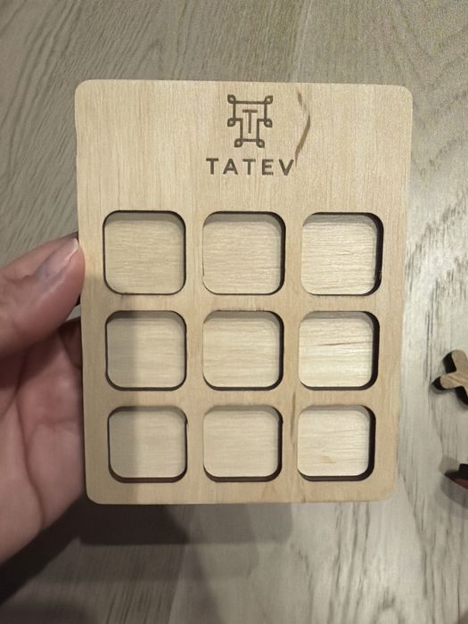 Хрестики нулики деревʼяні