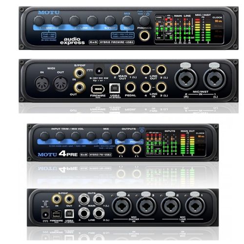 MOTU Ultralite MK3 Hybrid, Traveler, 8Pre, 828x, Audio Express, 4Pre