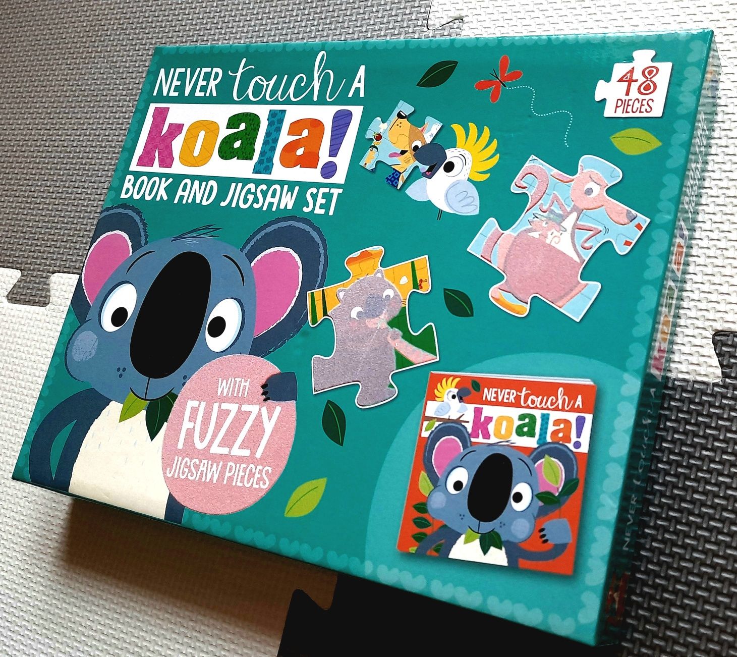 Never Touch a Koala! book and jigsaw set książka sensoryczne puzzle 48