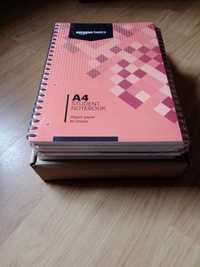 Cadernos A4, pack 5, quadriculado