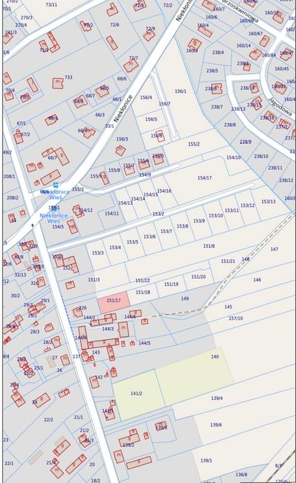 Działka budowlana Niekłonice
