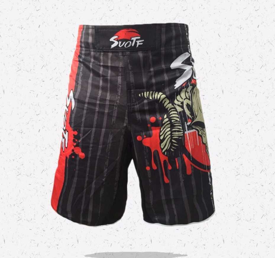 Calções MMA Caveira Muay Thai Boxe - L