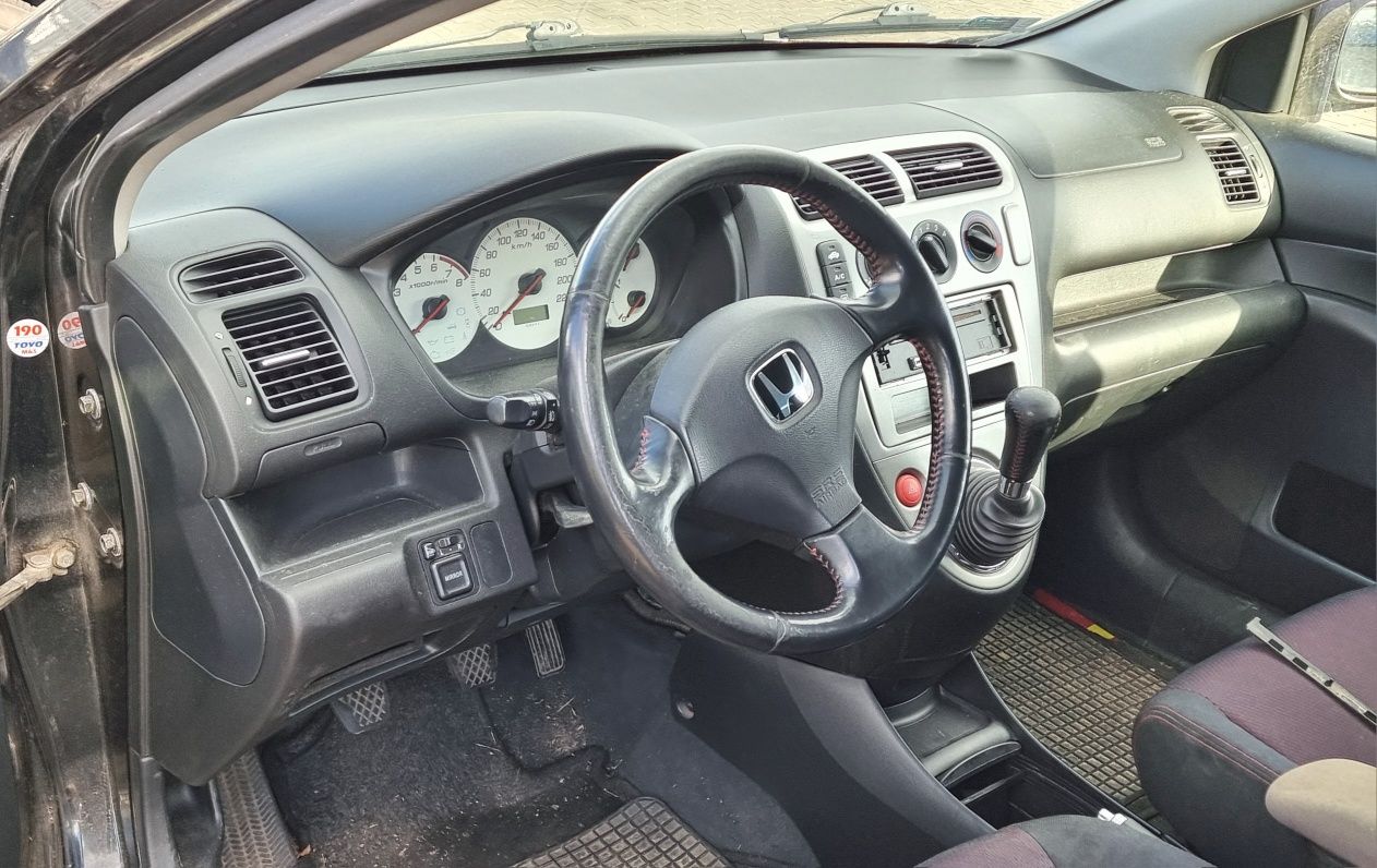 Progi Honda Civic 7 lampy wydechi zegary lusterko