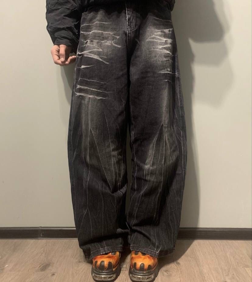 Штаны В НАЛИЧИИ sk8 y2k выход 30см opium tipe jeans