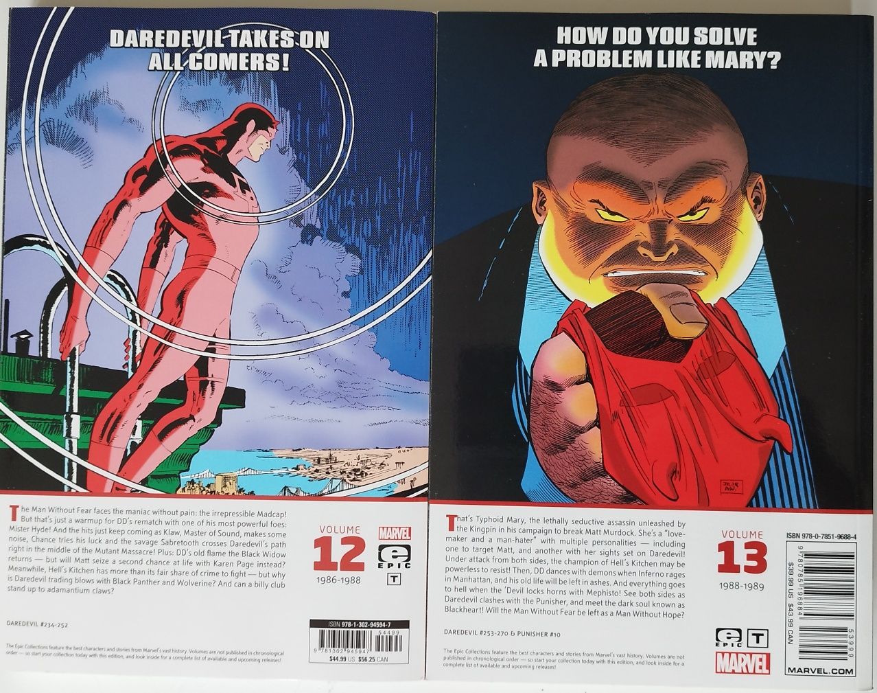 Daredevil  Marvel Epic Collection vol 12 & 13  Nocenti, John Romita Jr