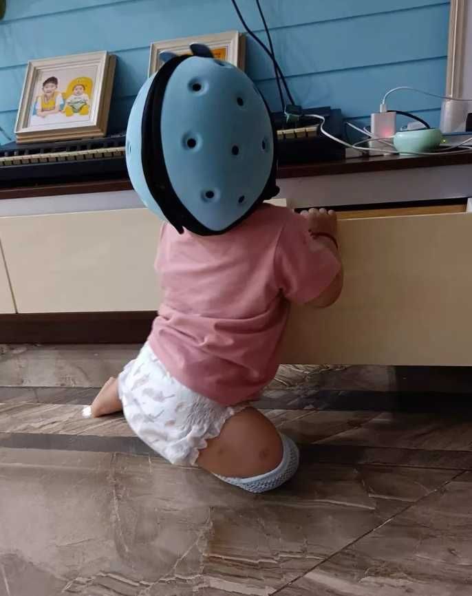 Kask do nauki chodzenia raczkowania zabawy dla dziecka 6-48msc NOWY