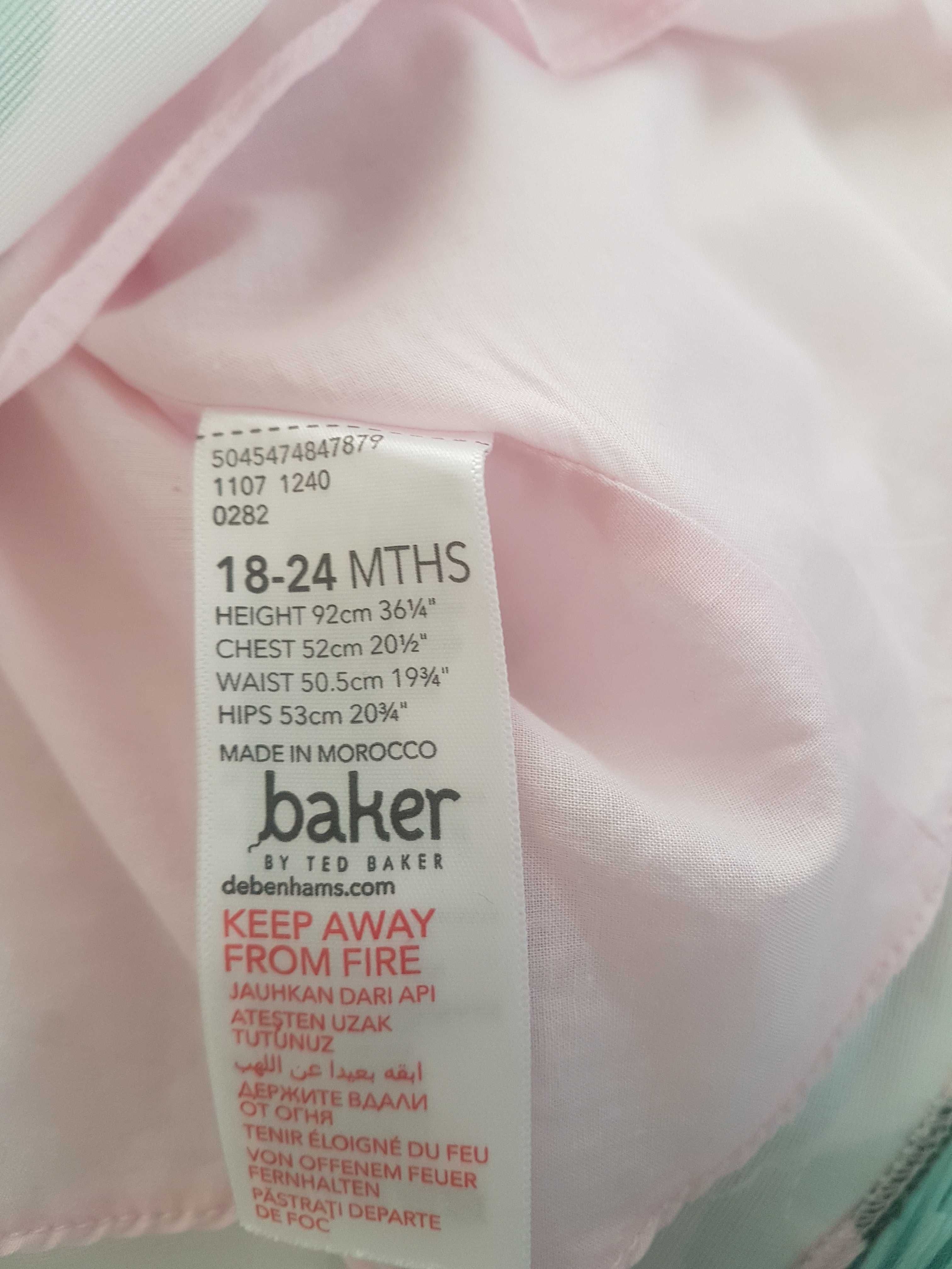 Zestaw Ted Baker  sukieneczka sukienka , ramoneska r. 86- 92