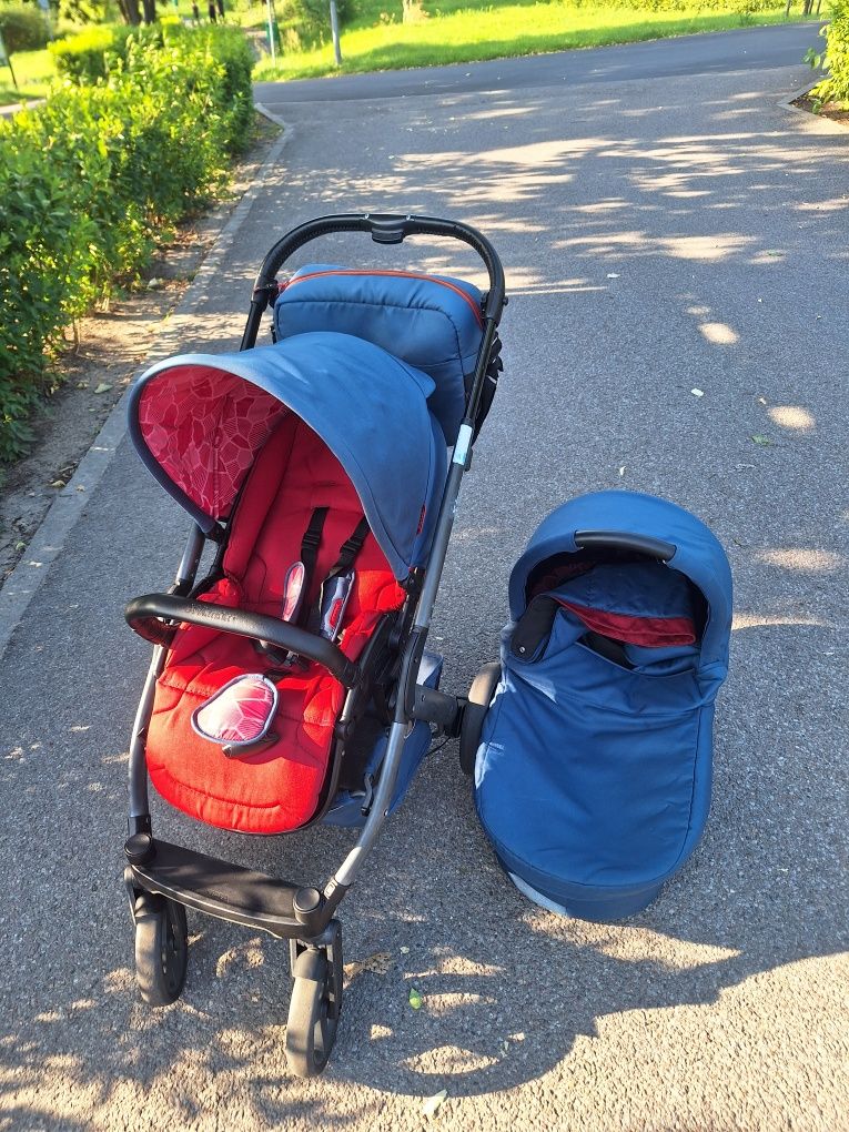 X Lander 3w1  X move Berry Red + MAXI COSI Wózek X lander