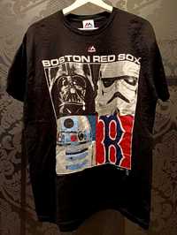 Koszulka L Majestic Boston Red Sox Star Wars rzadka rare męska długa