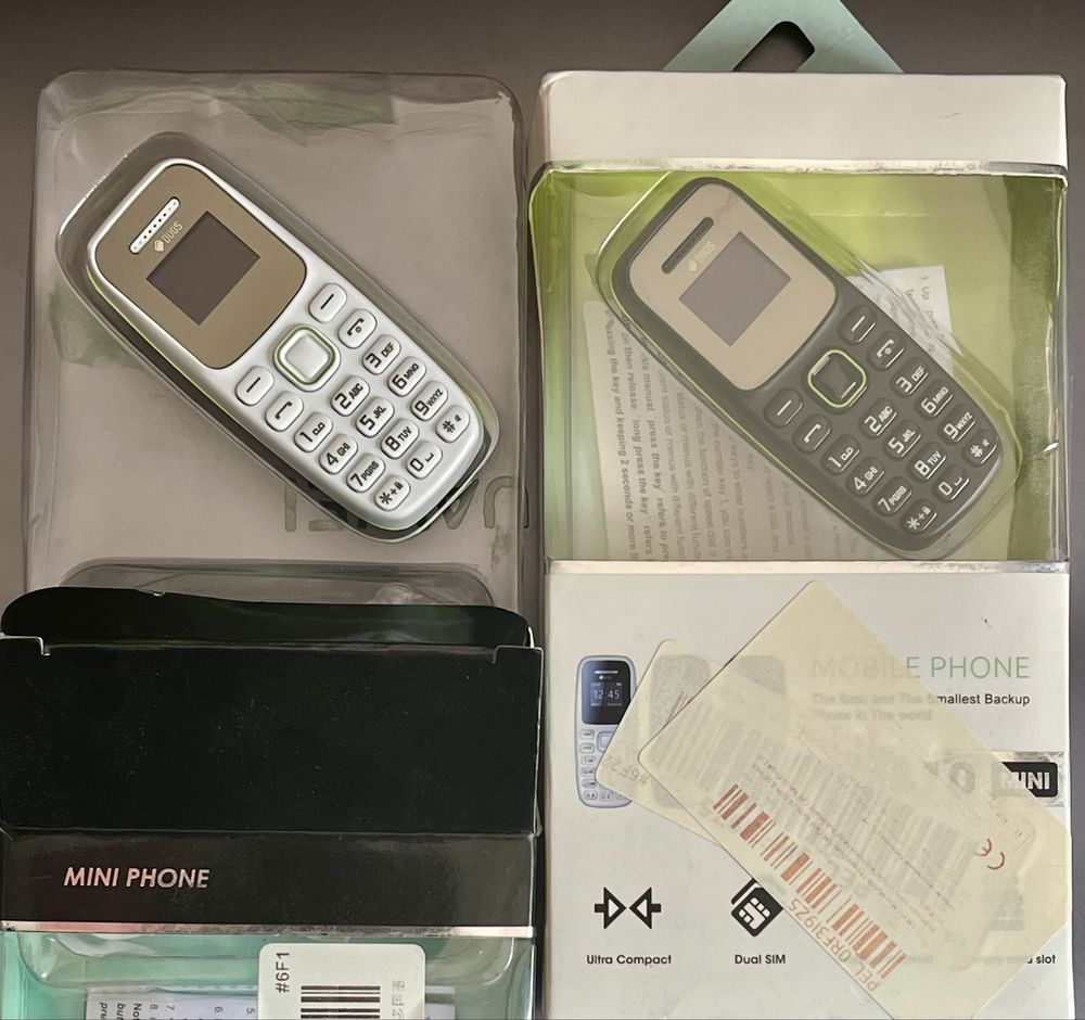 Mini komórkowy 2G GSM Dual Sim