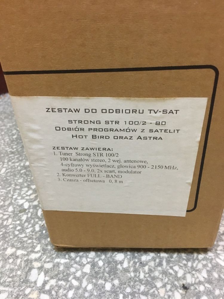 Zestaw do odbioru TV-SAT z HOT BIRD oraz ASTRA