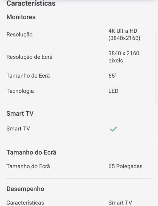 TV Infiniton 65" Smart TV ULTRA HD 4K