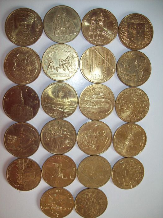 Monety okolicznościowe 2 zł GN kolekcjonerskie z emisji 2001r-2014r.