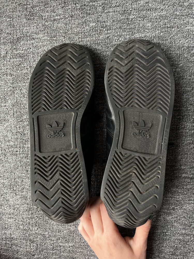Adidas sneakersy czarne y3 yohji yamamoto 04/24 Y-3 country skorzane