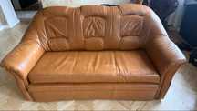 Sofa rozkladana z funkcja spania retro
