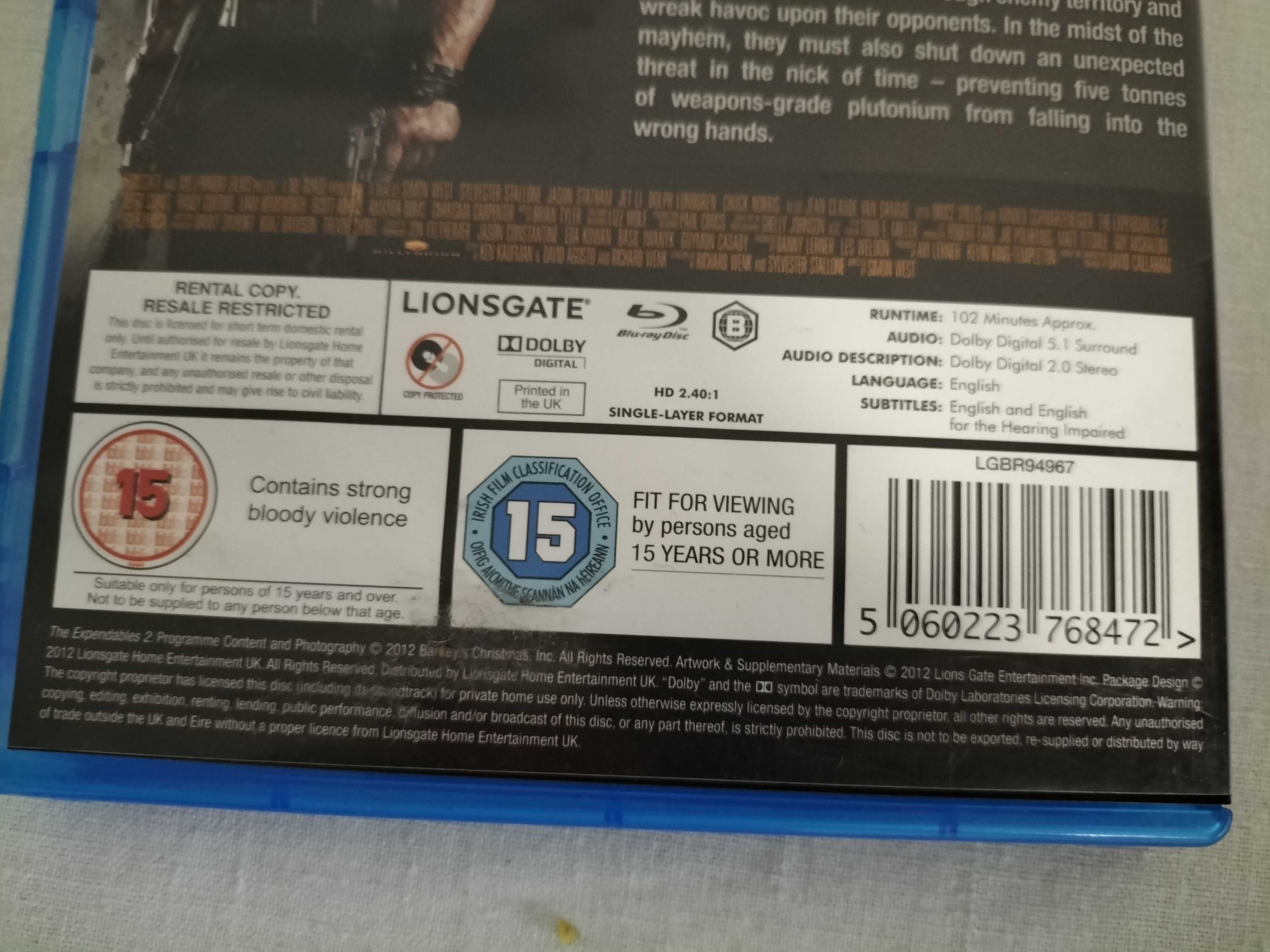 Film Expendables płyta Blu-ray   płyta Blu-ray